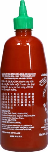 Huy Fong Sriracha Hot Chili Sauce Perspective: left