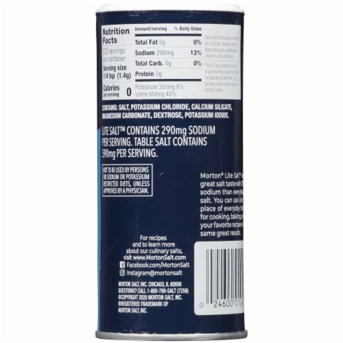 Morton® Lite Salt™ Shaker Perspective: left