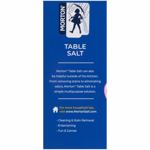 Morton® Table Salt Perspective: left