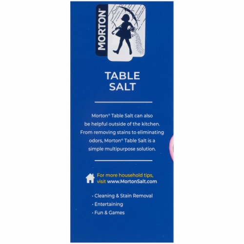 Morton® Table Salt Perspective: left
