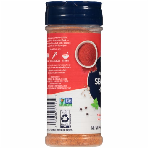 Morton® Season-All® Seasoned Salt Shaker Perspective: left