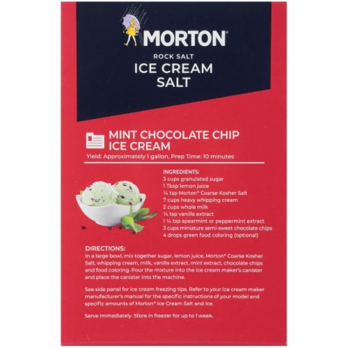 Morton® Ice Cream Cooling Salt Perspective: left