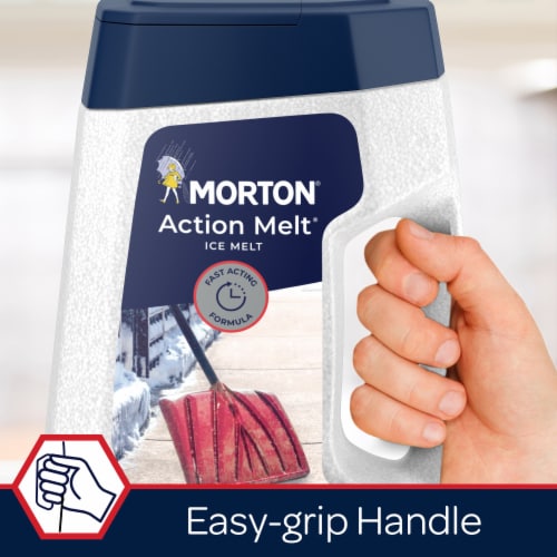 Morton® Action Melt® Ice Melt Jug Perspective: left