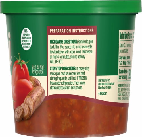Buitoni® Meat Sauce Refrigerated Pasta Sauce With Real Ground Beef and Italian Sausage Perspective: left