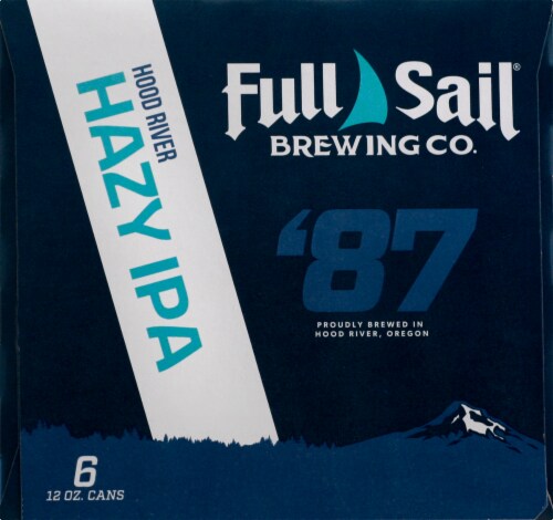 Full Sail Brewing Co. Hood River Hazy IPA Perspective: left