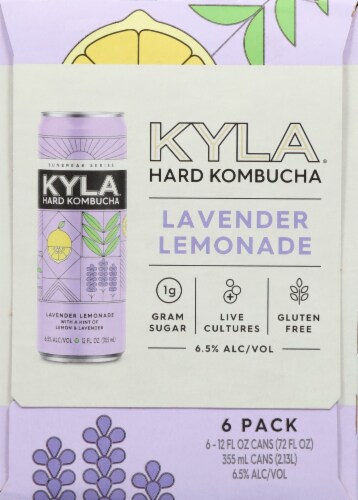 KYLA ® Sunbreak Series Lavender Lemonade Hard Kombucha Perspective: left