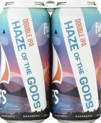 Full Sail Brewing Co. Haze of the Gods Double IPA Perspective: left