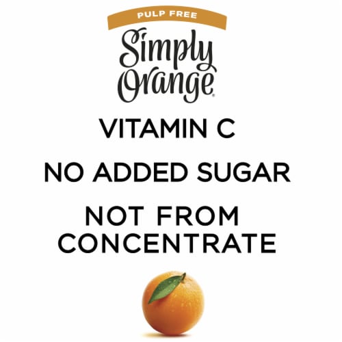 Simply Pulp Free All Natural Orange Juice Perspective: left