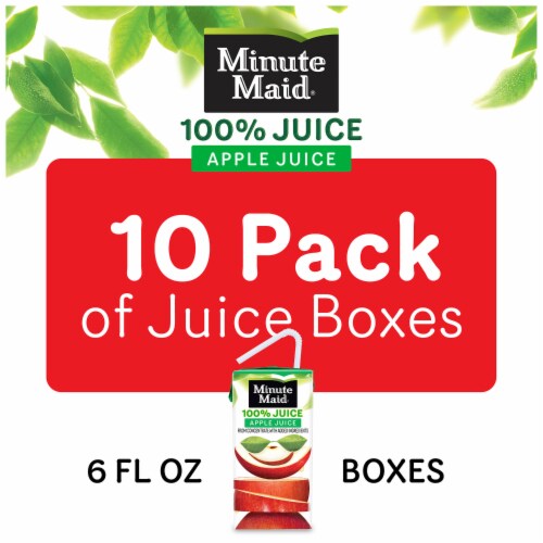 Minute Maid 100% Juice Apple Juice Boxes Perspective: left
