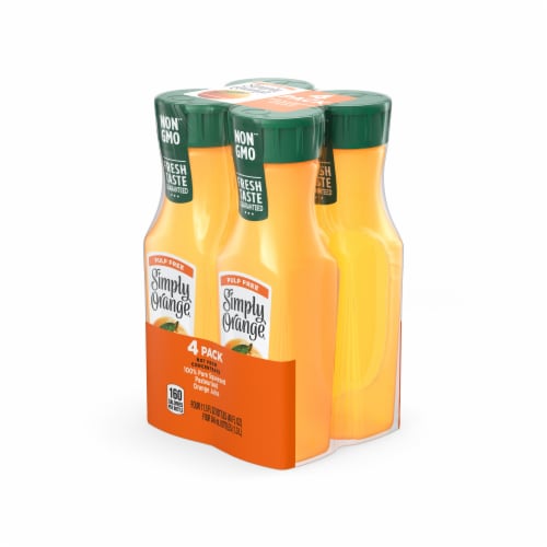 Simply Orange Pulp Free Orange All Natural Juice Perspective: left