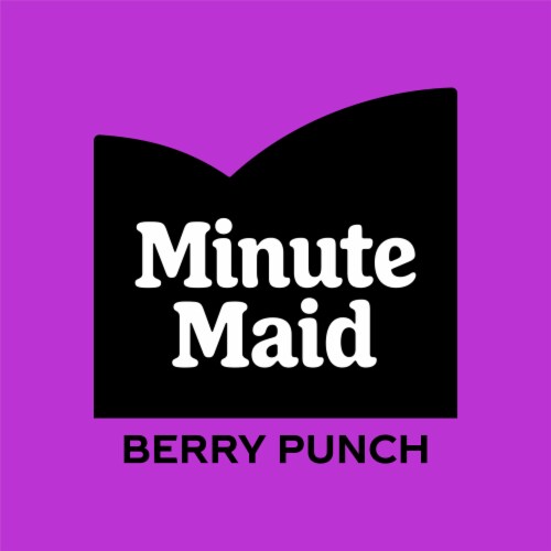 Minute Maid Berry Punch Bottle Perspective: left
