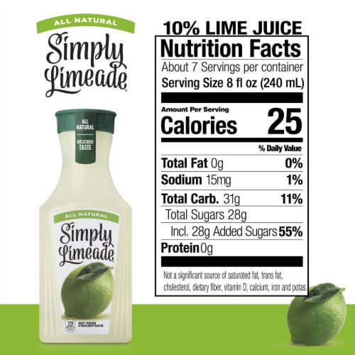 Simply Limeade Non-Gmo All Natural Perspective: left