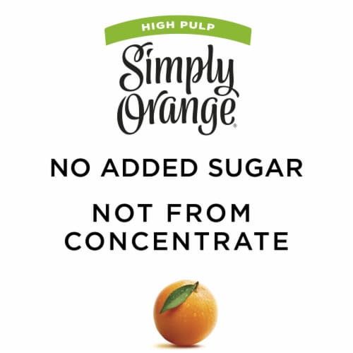 Simply High Pulp All Natural Orange Juice Perspective: left