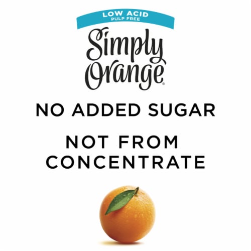 Simply Low Acid All Natural Orange Juice Perspective: left