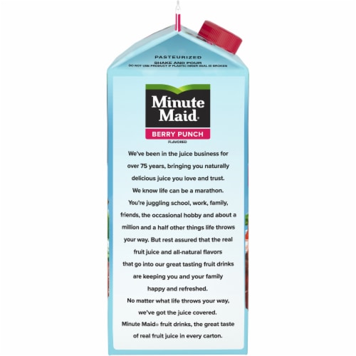 Minute Maid Berry Punch Fruit Juice Drink Perspective: left