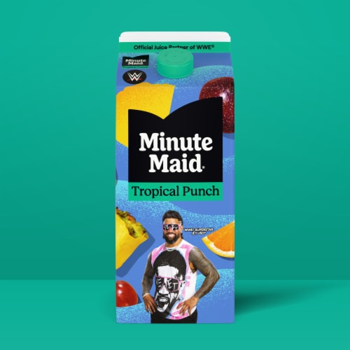 Minute Maid Tropical Punch Carton Perspective: left