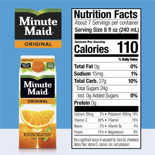 Minute Maid Orange Juice Fruit Juice Drink Perspective: left