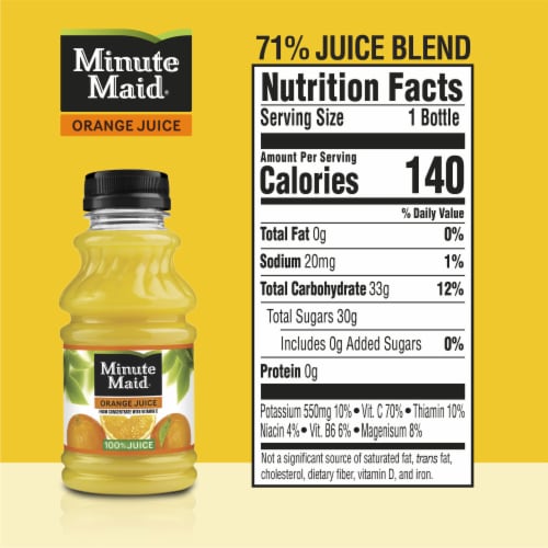 Minute Maid Orange Juice Drinks Perspective: left