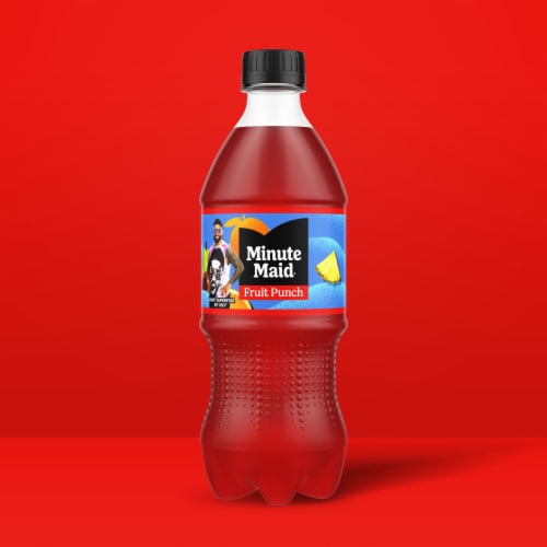 Minute Maid Fruit Punch Made with Real Fruit Juice Perspective: left