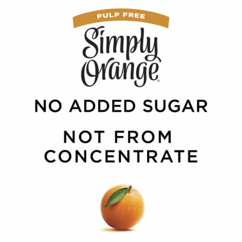 Simply Orange Pulp Free Juice Bottle, 52 fl oz