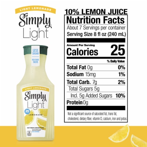 Simply Light Lemonade All Natural Non-Gmo Perspective: left