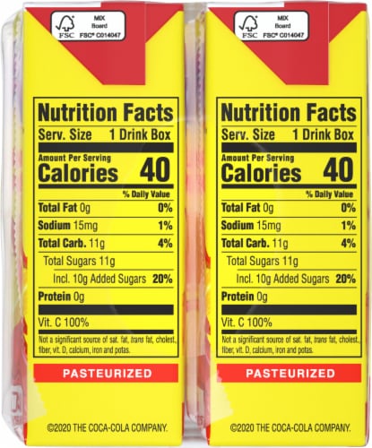 Hi-C® Flashin' Fruit Punch Juice Boxes Perspective: left