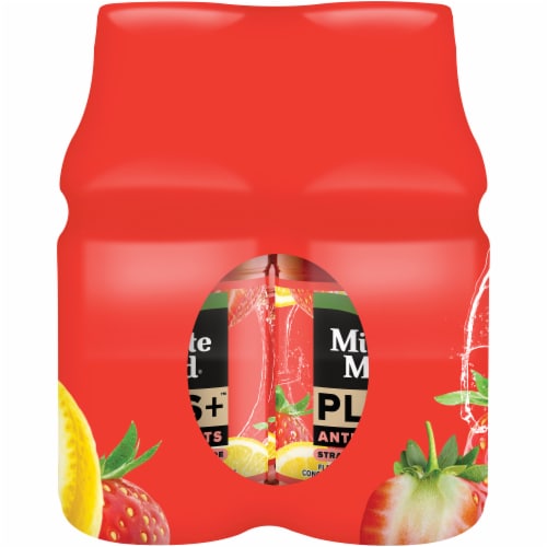 Minute Maid Plus+ Antioxidants Strawberry Lemonade Fruit Juice Drink Perspective: left