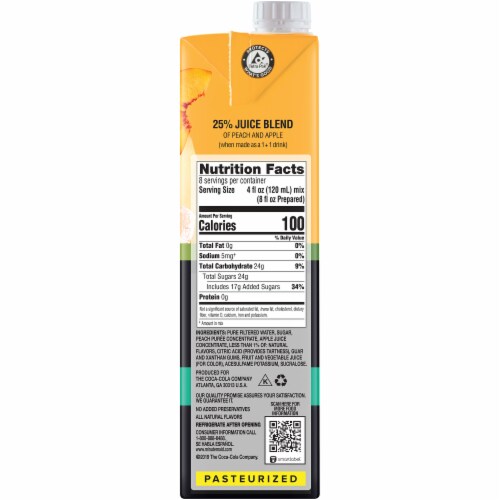 Minute Maid Smoothie Makers Peach Concentrated Smoothie Mix Perspective: left