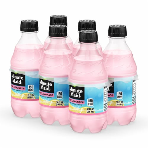 Minute Maid® Pink Lemonade Fruit Drink Bottles, 6 pk / 12 fl oz - Kroger