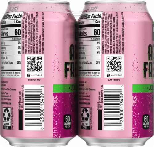 Minute Maid® Aguas Frescas Hibiscus Juice Cans Perspective: left