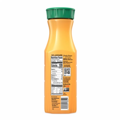 Simply Orange with Mango Juice Bottle Perspective: left