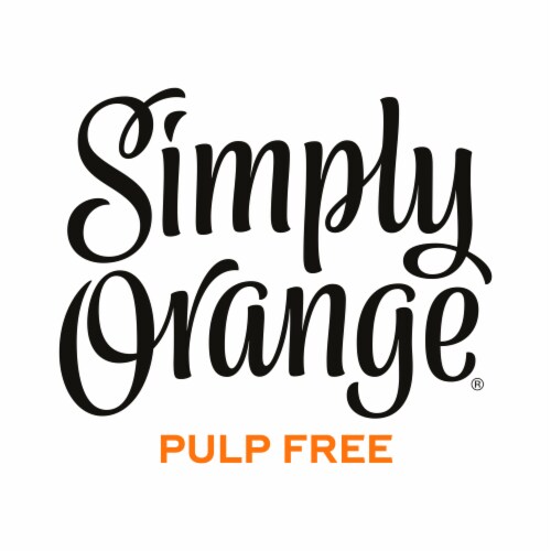 Simply® Pulp Free Orange Juice Bottle Perspective: left