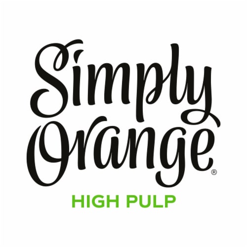 Simply® High Pulp Orange Juice Bottle Perspective: left