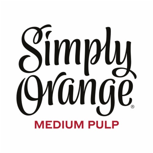 Simply® Medium Pulp Orange Juice with Calcium and Vitamin D Bottle Perspective: left