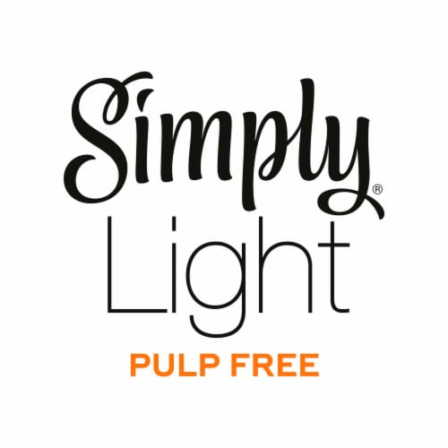 Simply® Light Pulp Free Orange Juice Bottle Perspective: left