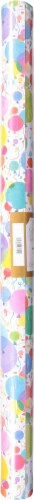 Caspari® Balloons & Confetti Wrapping Paper Perspective: left