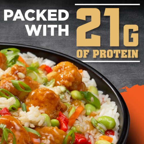 Devour Big Bowl Spicy Fried Chicken with Sweet and Spicy Glaze, Box Perspective: left