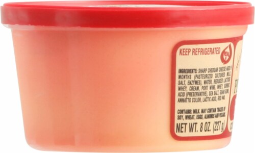 Pine River Port Wine Cheese Food Perspective: left