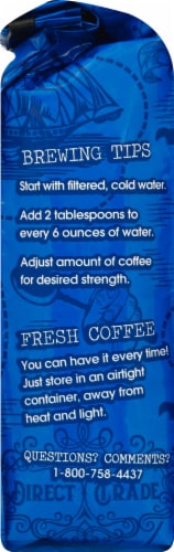 Java Trading Organic Peru Chanchamayo Ground Coffee Perspective: left