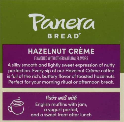 Panera Bread Hazelnut Crème Light Roast Coffee Pods Perspective: left