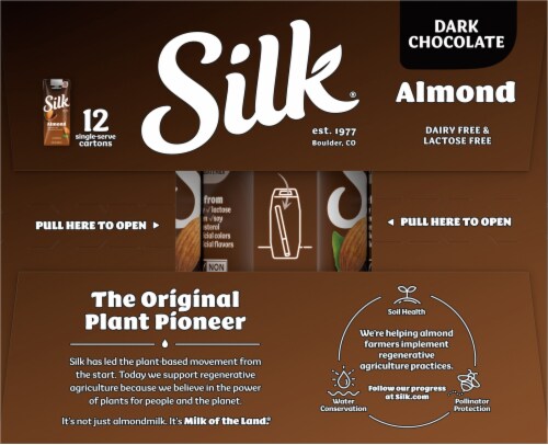 Silk Dark Chocolate Almondmilk Perspective: left