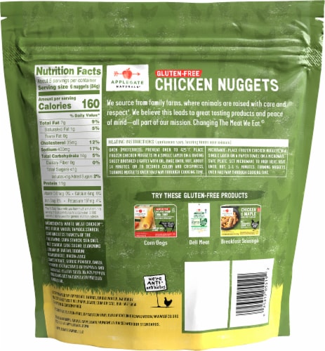 Applegate Natural Gluten-Free Chicken Nuggets Perspective: left