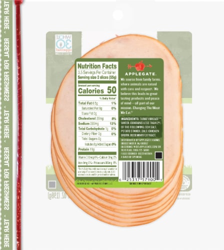 Applegate Natural Smoked Turkey Breast Perspective: left