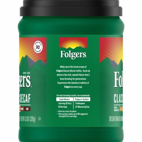 Folgers Classic Decaf Medium Roast Ground Coffee Perspective: left