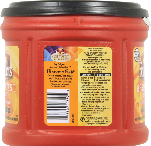 Folgers Breakfast Blend Ground Coffee Perspective: left