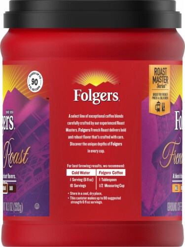 Folgers® French Roast Medium-Dark Roast Ground Coffee Perspective: left