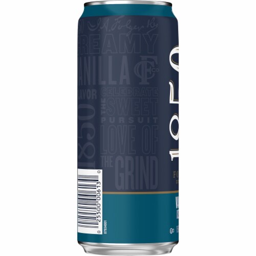 Folgers 1850 Vanilla Iced Coffee Perspective: left