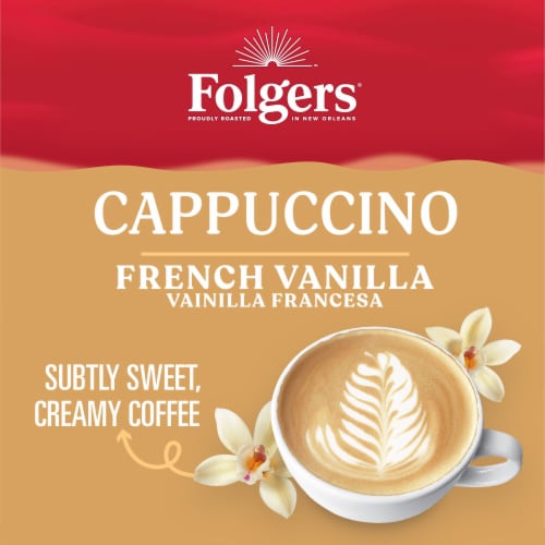 Folgers French Vanilla Cappuccino Coffee Mix 16 oz Dillons