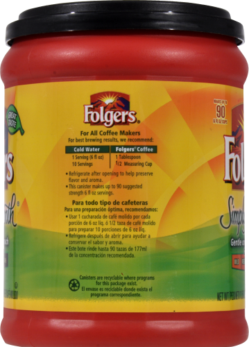 Folgers® Simply Smooth Ground Coffee Perspective: left