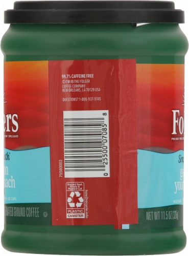 Folgers Simply Smooth Decaf Medium Roast Ground Coffee Perspective: left
